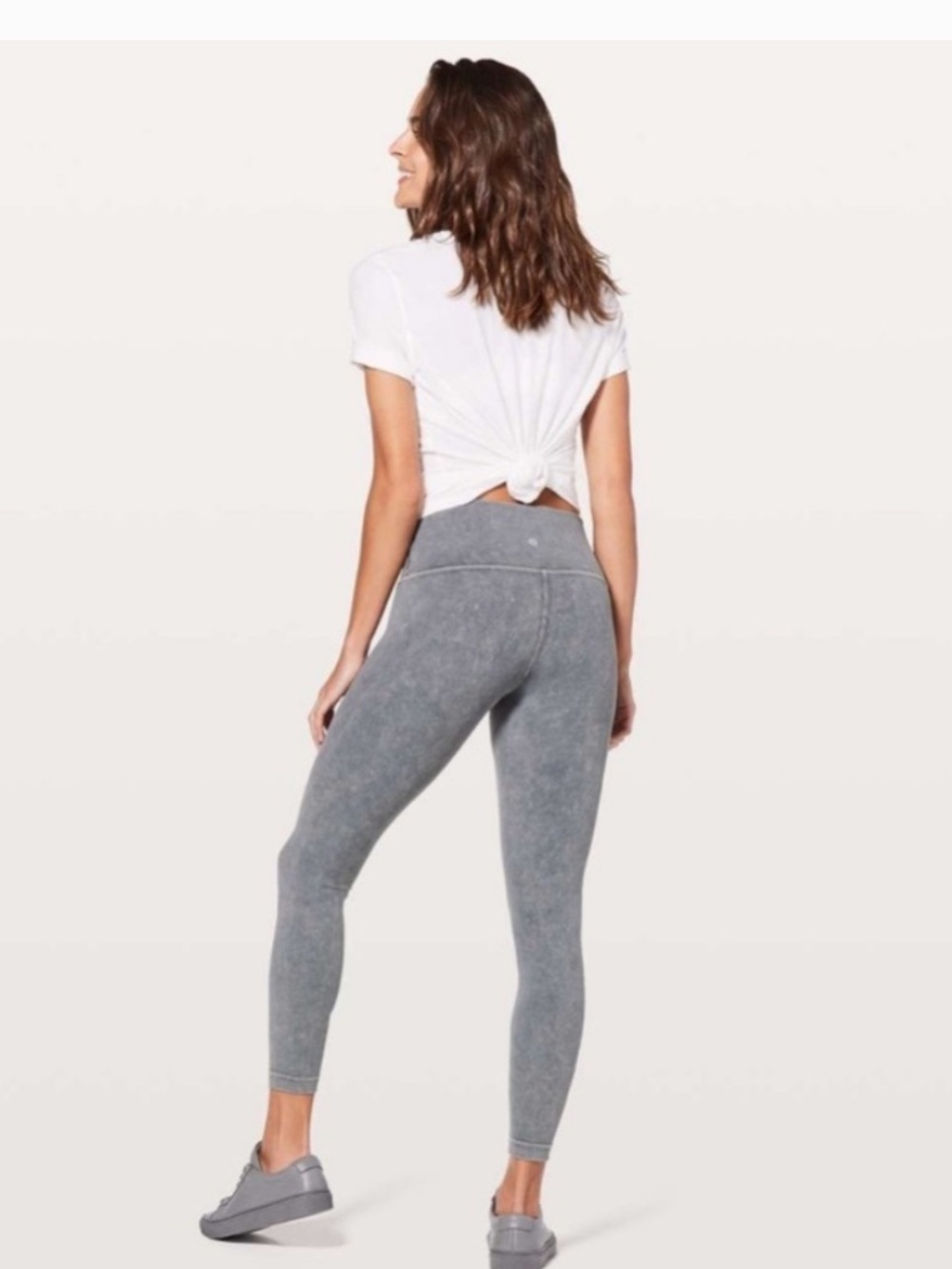 Lululemon Align Acid Wash Gray High Waisted Full Length Legging Size 8